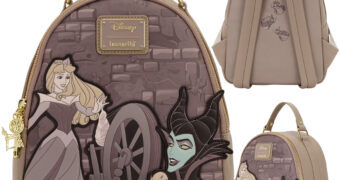 Mini-Mochila A Bela Adormecida com Princesa Aurora, Malévola e a Roca