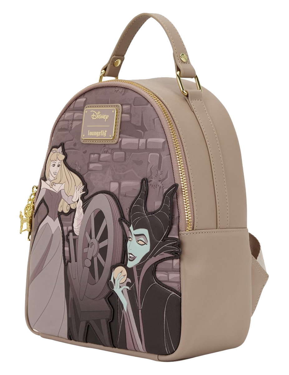 Mini-Mochila A Bela Adormecida com Princesa Aurora, Malévola e a Roca