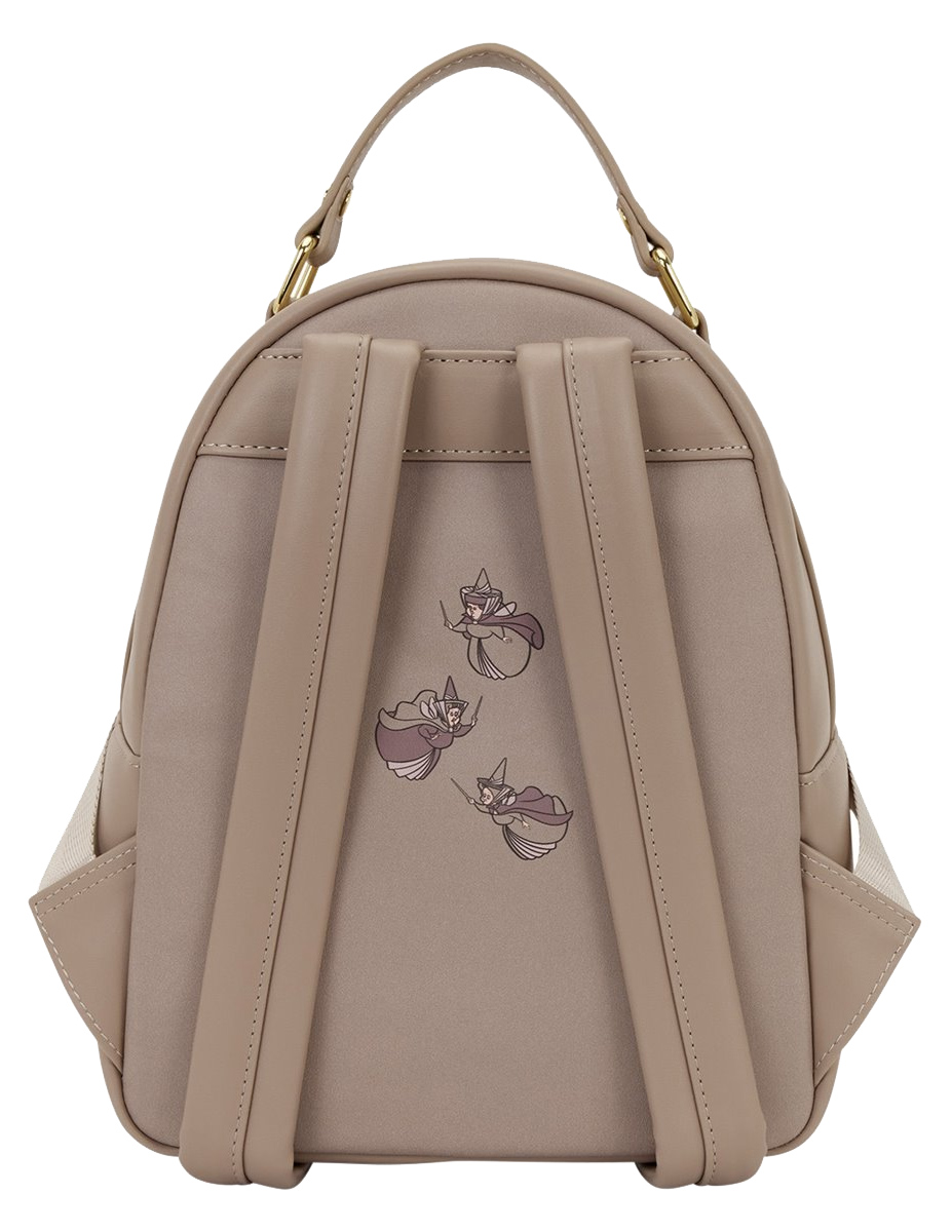 Mini-Mochila A Bela Adormecida com Princesa Aurora, Malévola e a Roca