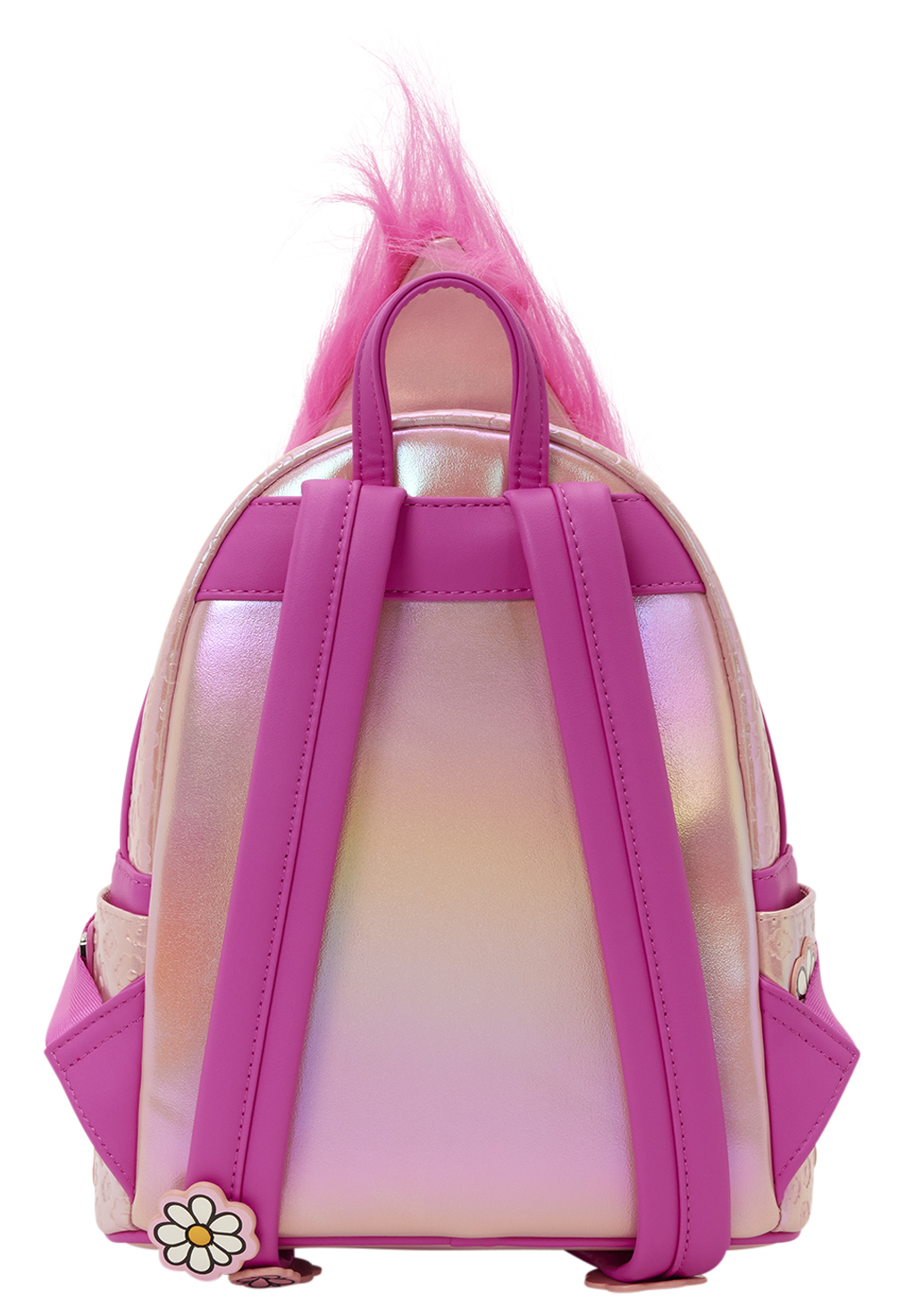 Mini-Mochila Troll da Sorte com Cabeleira Rosa (Good Luck Troll Doll)