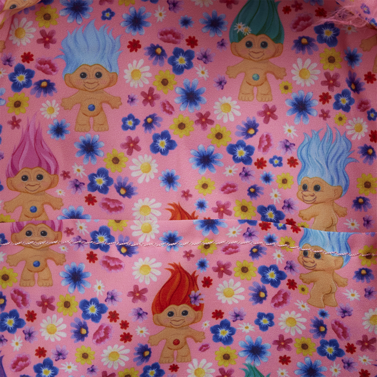 Mini-Mochila Troll da Sorte com Cabeleira Rosa (Good Luck Troll Doll)