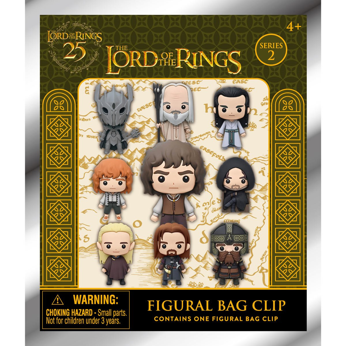 Chaveiros 3D Figural Bag Clips O Senhor dos Anéis 25 Anos (Blind-Bag)