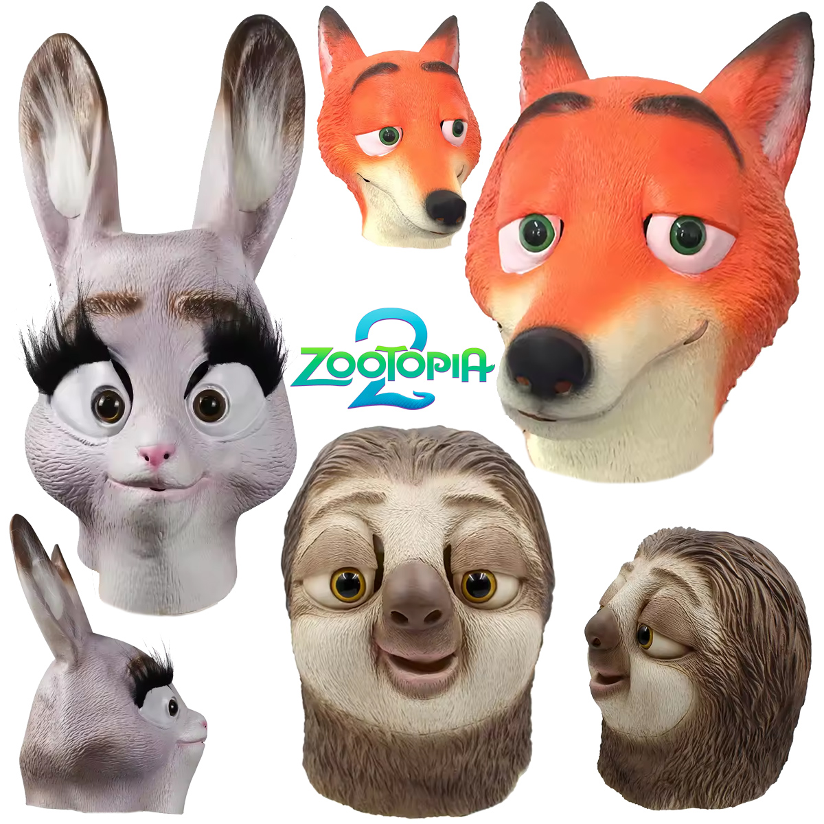 Máscaras de Carnaval Zootopia