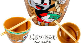 Tigela Ramen do Game Cuphead com Xicrinho