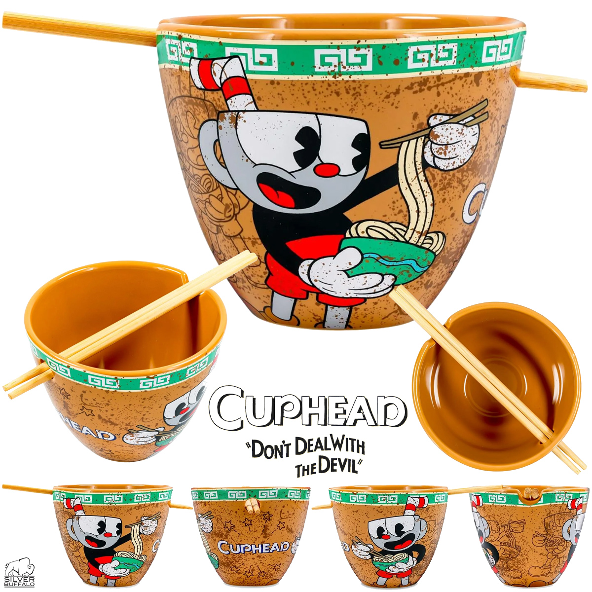 Tigela Ramen do Game Cuphead