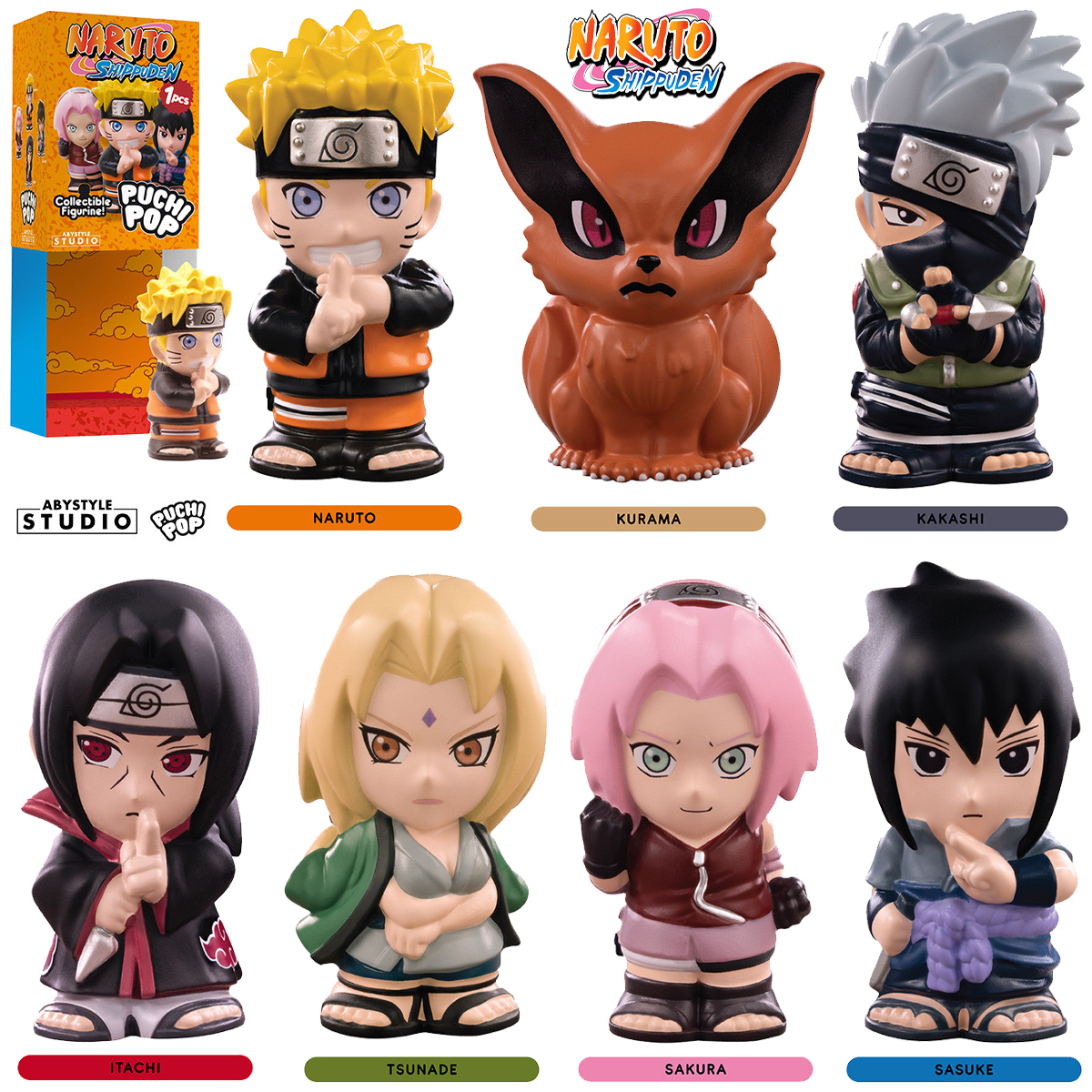 Bonecos Puchipop Naruto Shippuden (Blind Box)