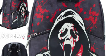 Mini-Mochila Ghost Face “Blood Splatter” do Filme Pânico (Scream) de Wes Craven