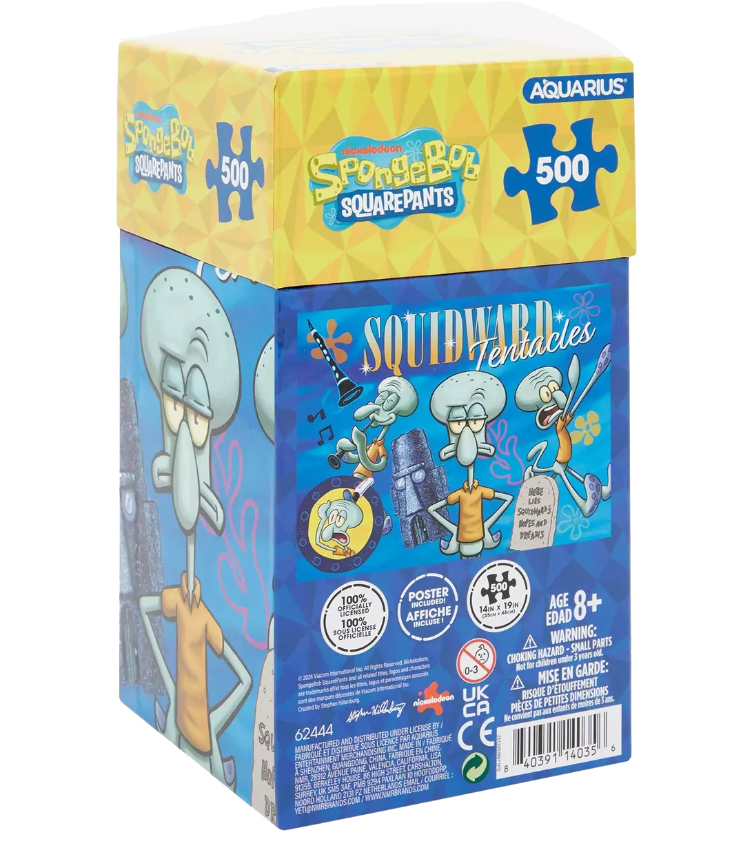 Quebra-Cabeça Lula Molusco Tentáculos com 500 peças (Bob Esponja)