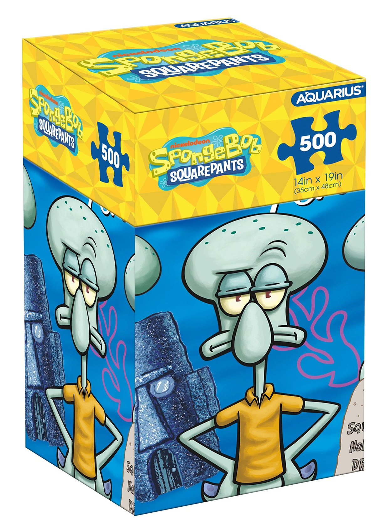 Quebra-Cabeça Lula Molusco Tentáculos com 500 peças (Bob Esponja)