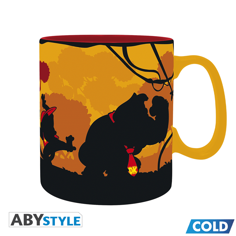 Caneca de Calor Reativa Donkey Kong e Diddy