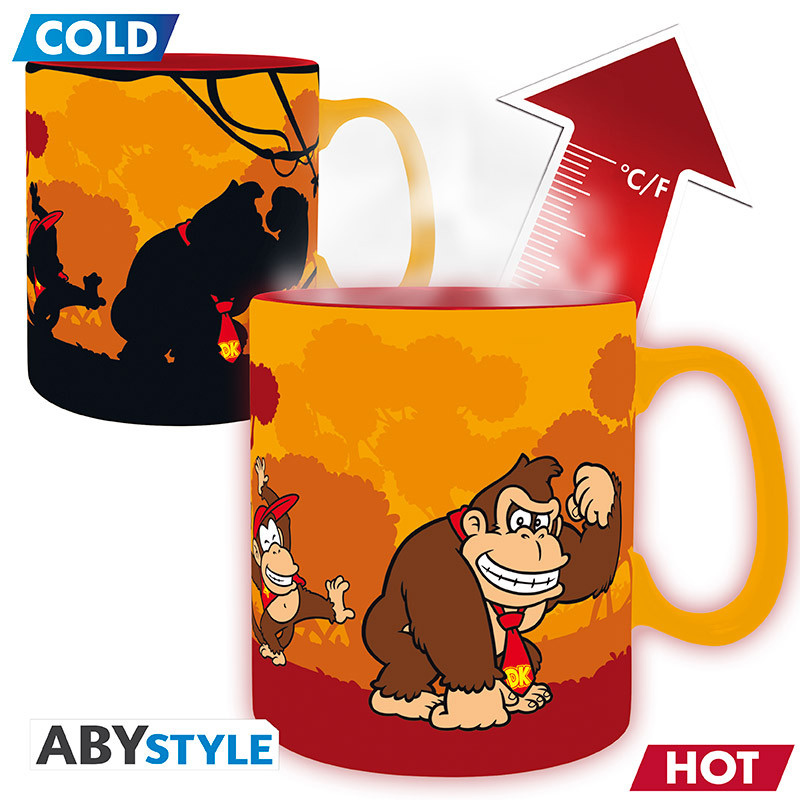 Caneca de Calor Reativa Donkey Kong e Diddy