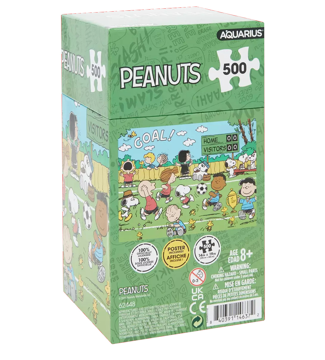 Quebra-Cabeça Peanuts com Snoopy e Amigos Jogando Futebol