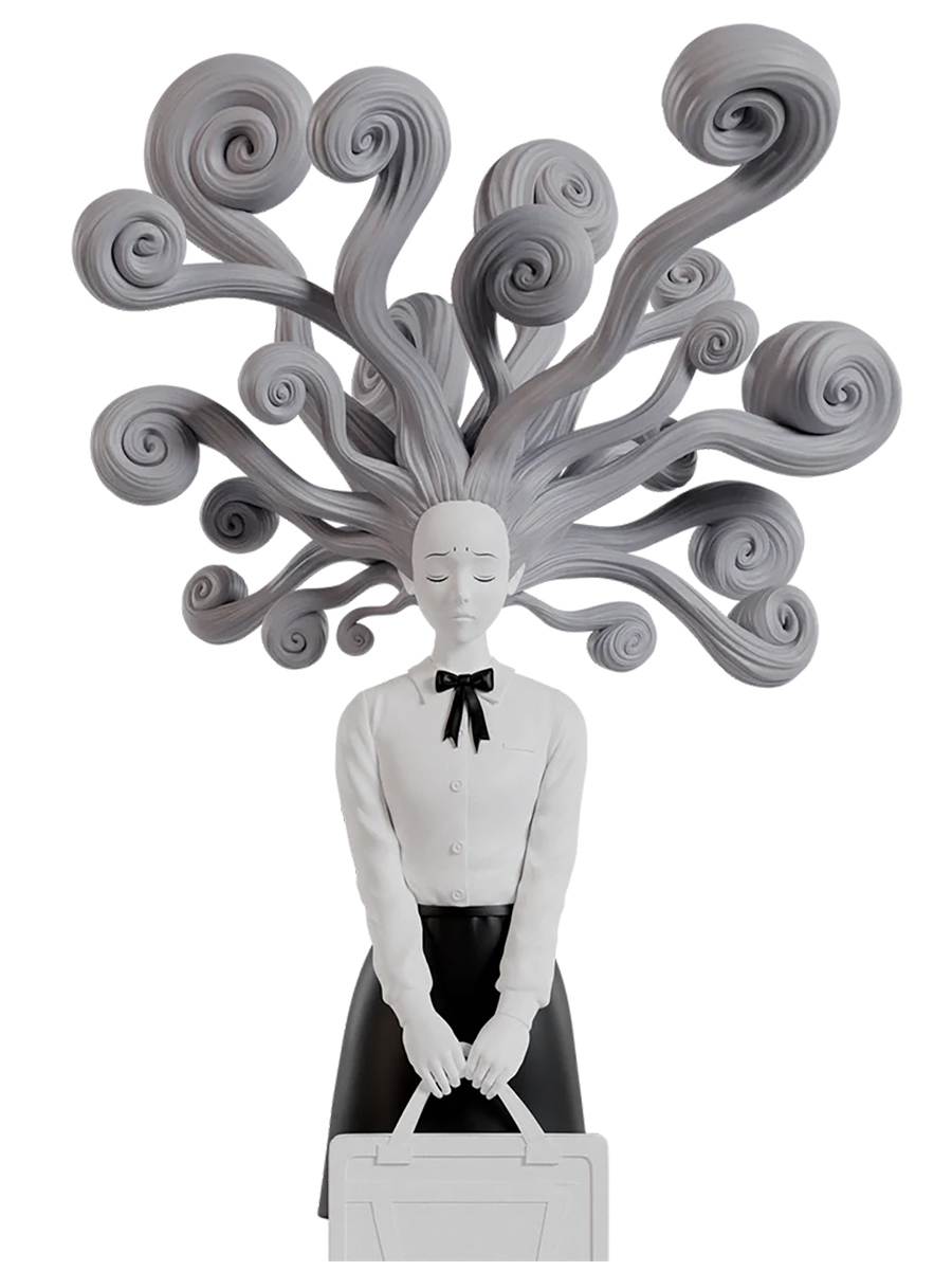 Estátua Kirie Goshima do Mangá Uzumaki de Junji Ito