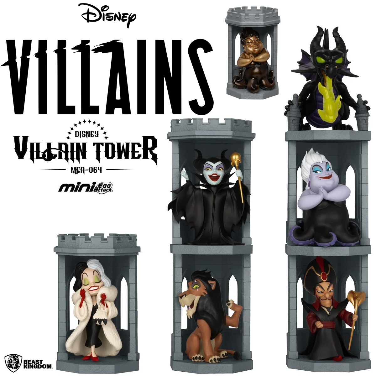 Mini-Figuras Vilãs Disney Mini Egg Attack em Torre Maléfica