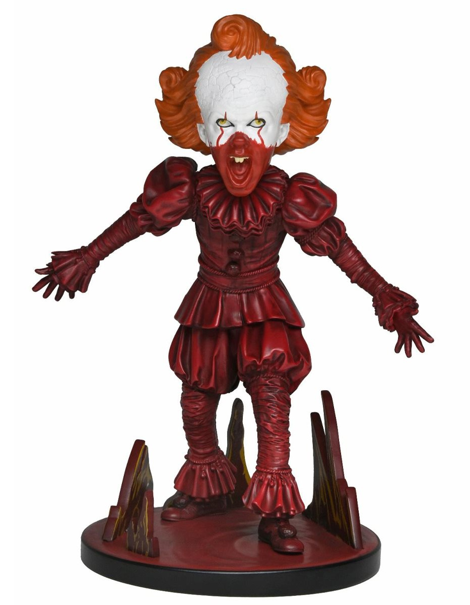 Boneco Palhaço Pennywise Head Knocker da série It: Bem-vindos a Derry (Neca)