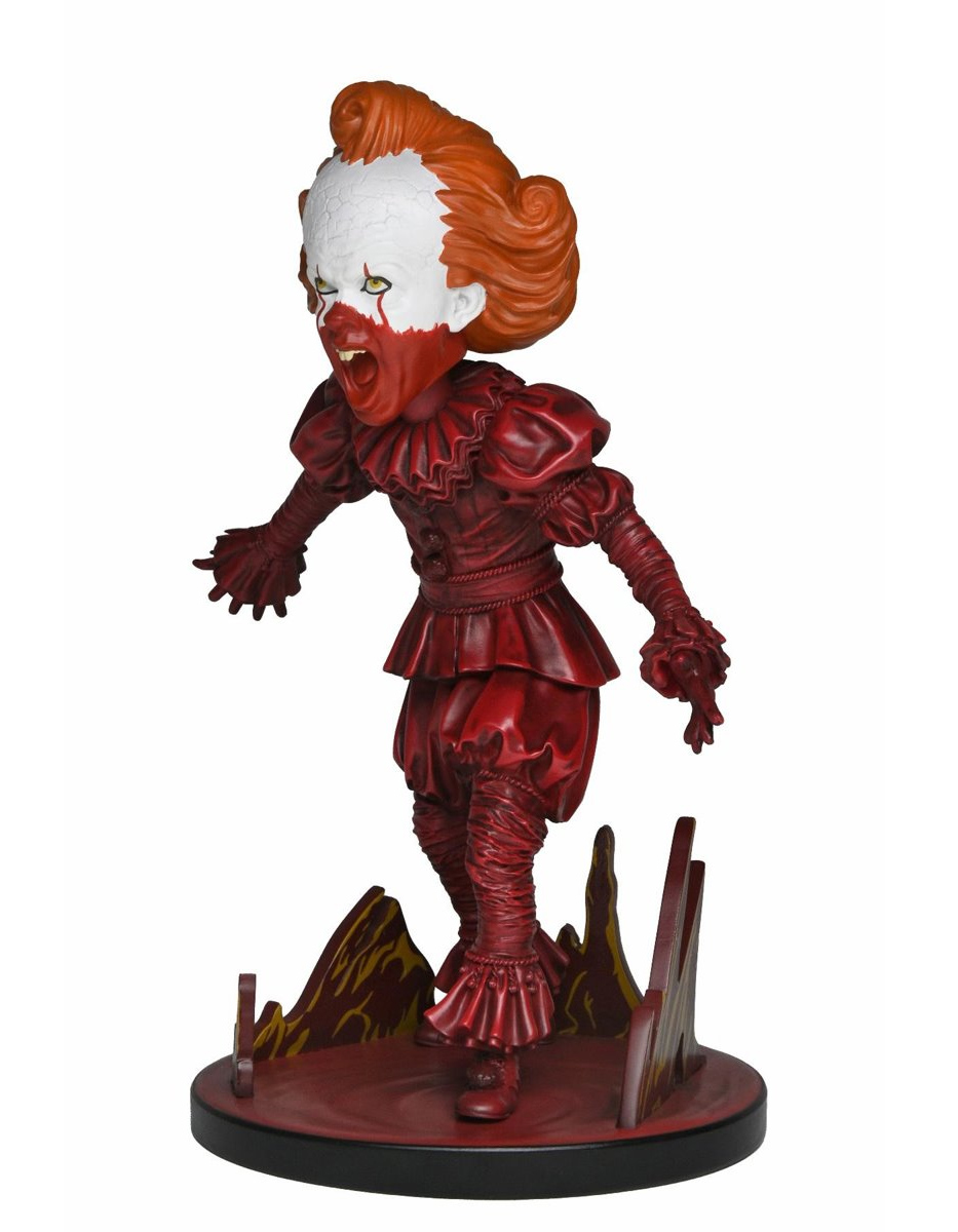 Boneco Palhaço Pennywise Head Knocker da série It: Bem-vindos a Derry (Neca)