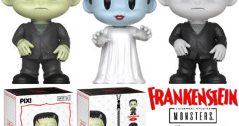 Bonecos Thrilljoy PIX! Frankenstein e sua Noiva (Monstros da Universal)
