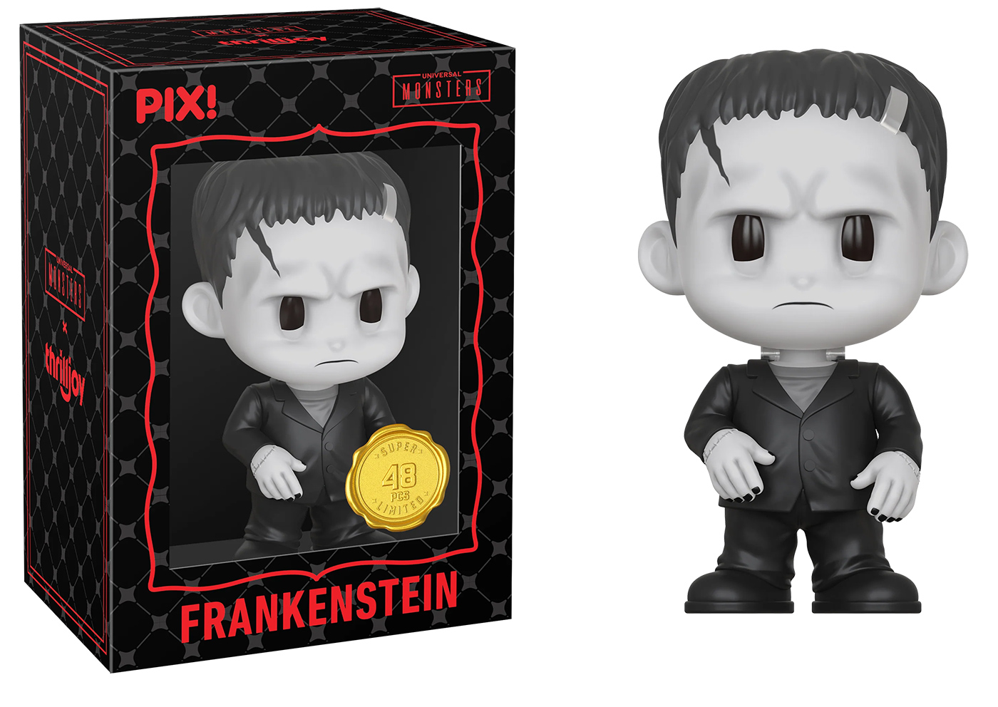 Bonecos Thrilljoy PIX! Frankenstein e sua Noiva (Monstros da Universal)