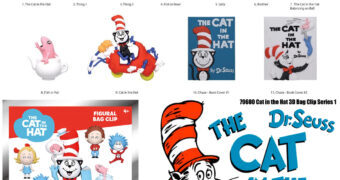 Chaveiros O Gatola da Cartola de Dr. Seuss 3D Figural Bag Clips (Blind-Bag)