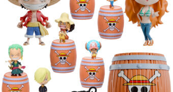 Mini-Figuras One Piece Smols em Barris dos Piratas do Chapéu de Palha (Blind Box)