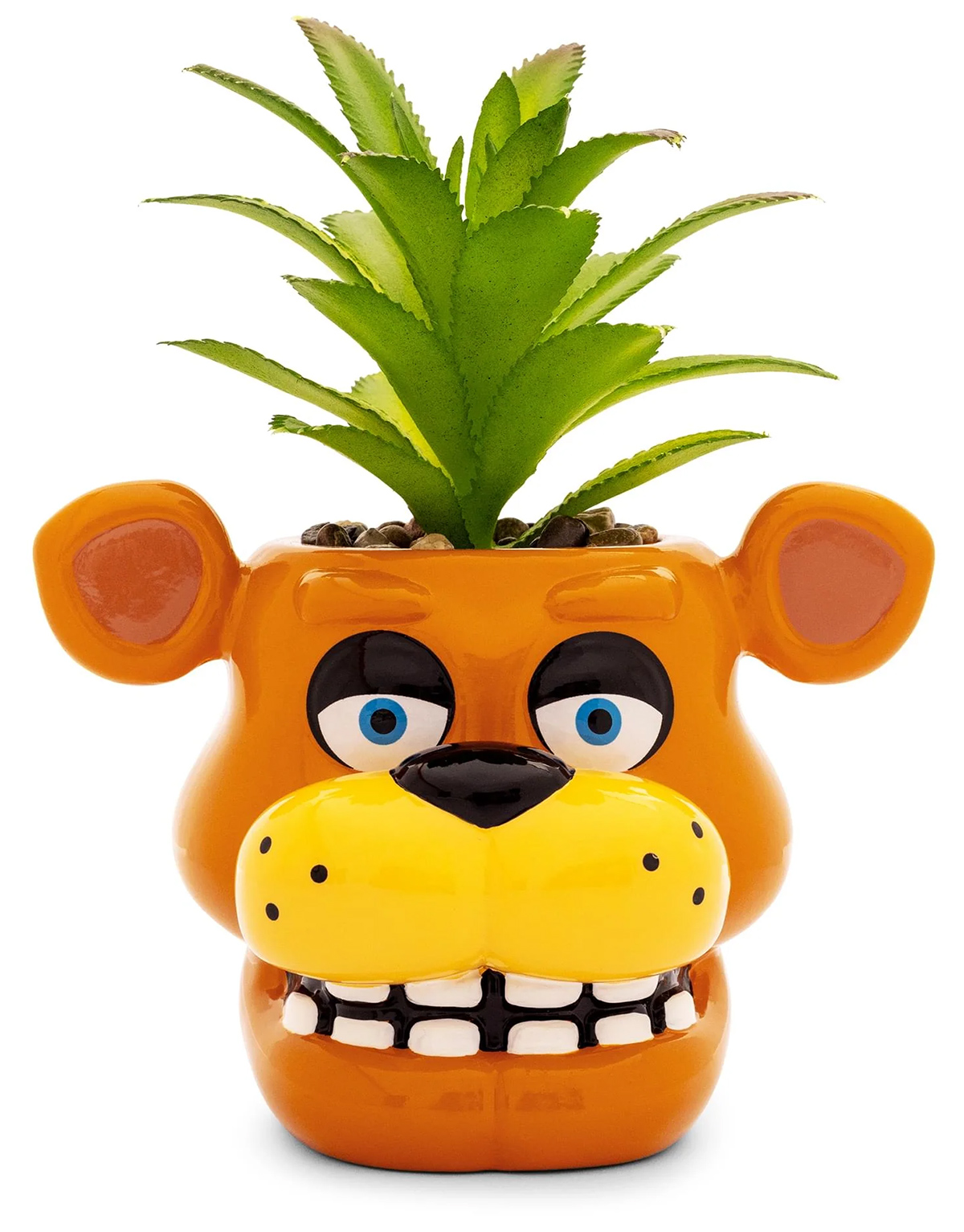 Mini-Vaso de Plantas Freddy Fazbear com Suculenta Artificial (Five Nights At Freddy's)