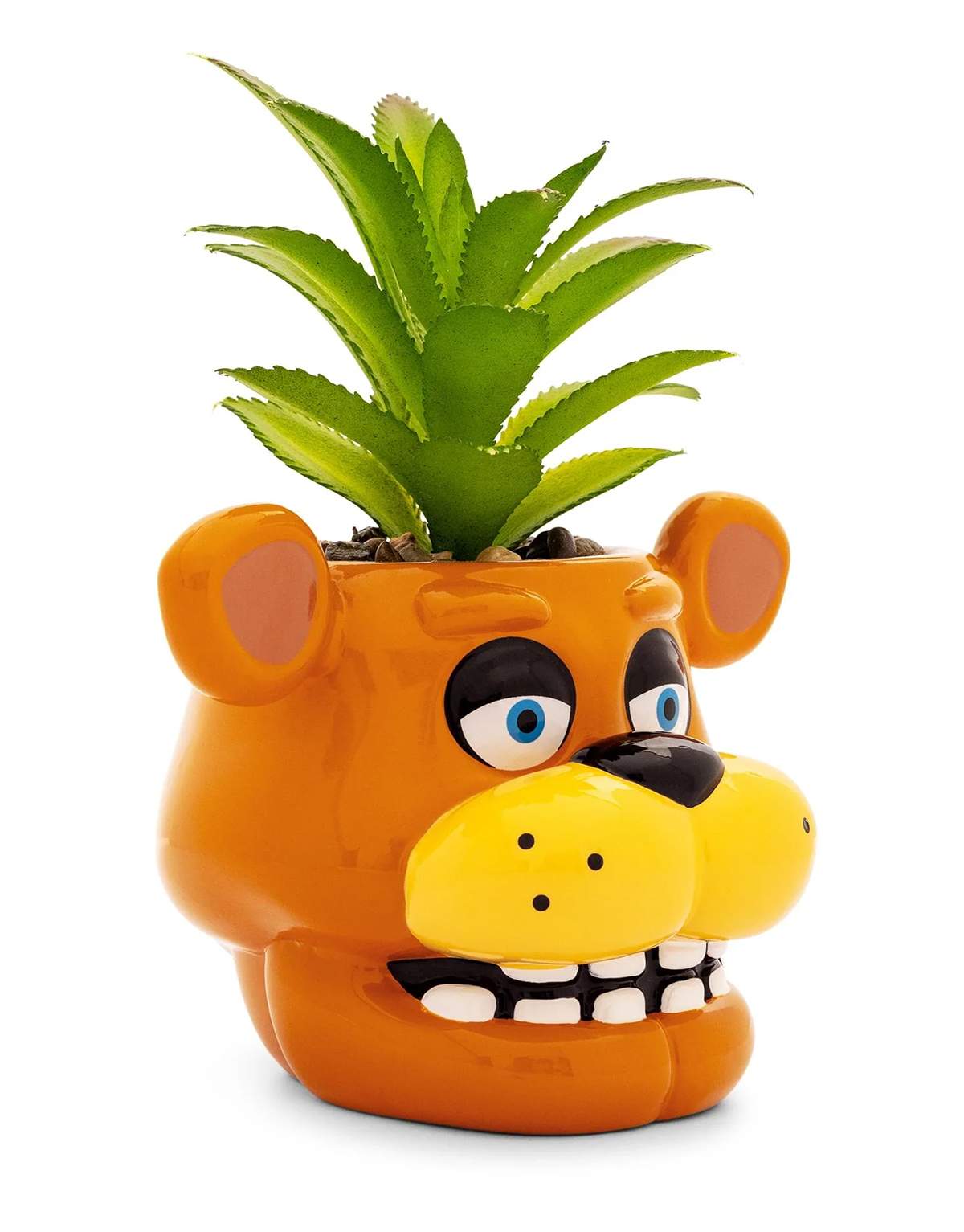 Mini-Vaso de Plantas Freddy Fazbear com Suculenta Artificial (Five Nights At Freddy's)
