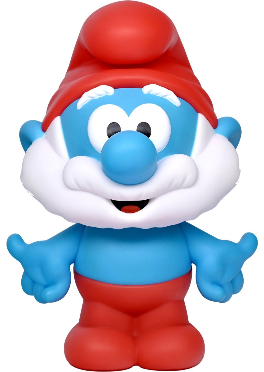 Cofrinho Papa Smurf PVC Figural Bank de Os Smurfs
