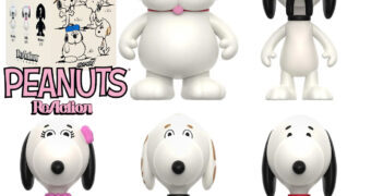 Action Figures Peanuts ReAction Blind-Box com Irmãos e Irmã do Snoopy