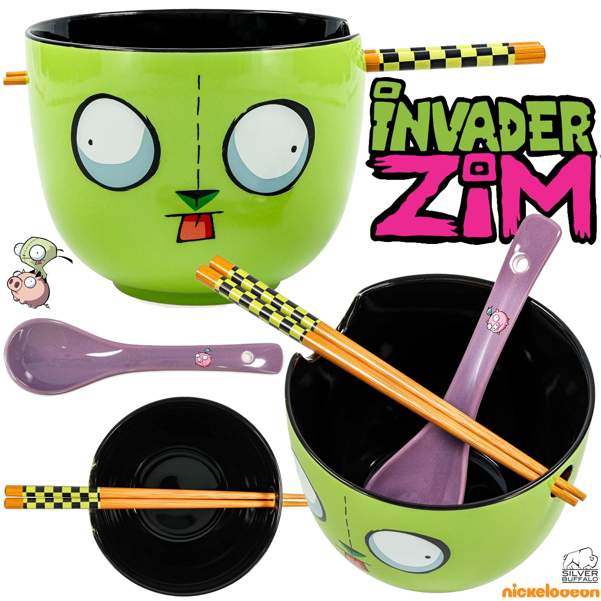 Tigela Ramen GIR, o Robô Disfuncional da Série Invader Zim
