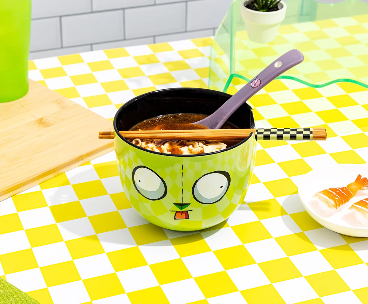 Tigela Ramen GIR, o Robô Disfuncional da Série Invader Zim