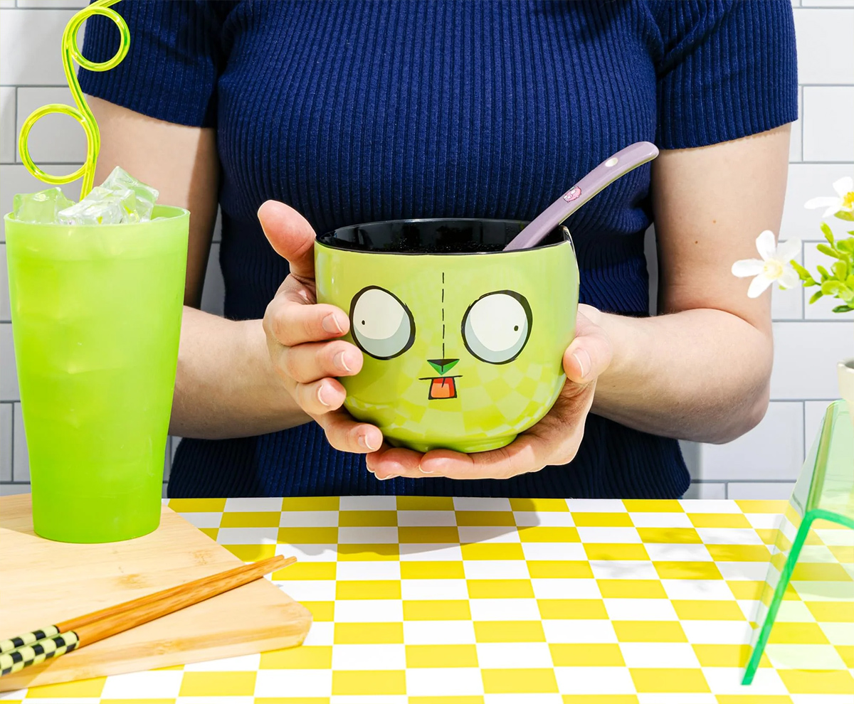 Tigela Ramen GIR, o Robô Disfuncional da Série Invader Zim