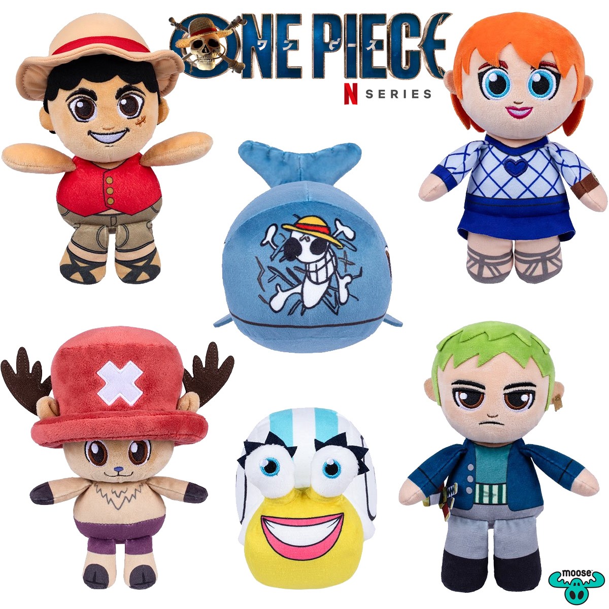 Bonecos de Pelúcia Piratas do Chapéu de Palha de One Piece (Live Action)
