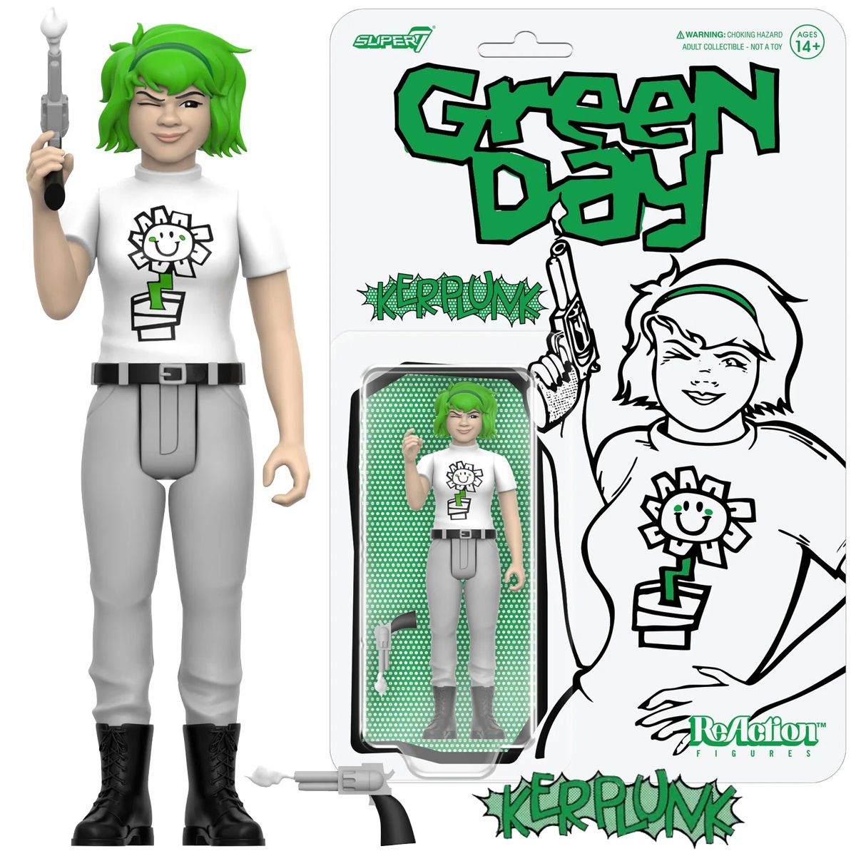 Action Figure Kerplunk Girl ReAction da Banda Green Day