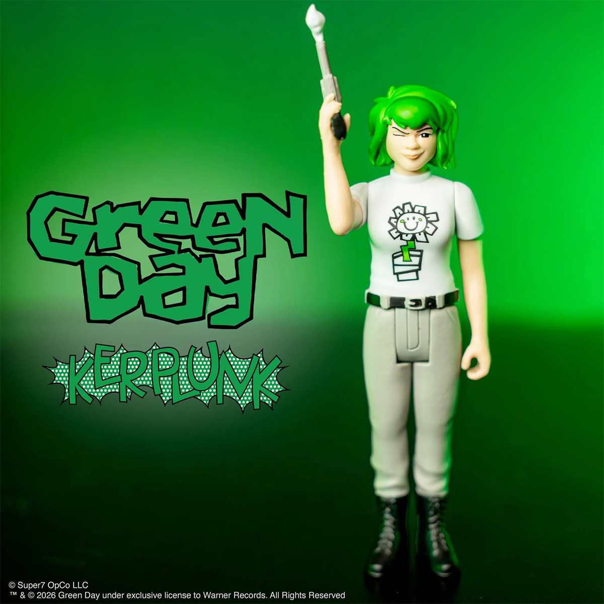 Action Figure Kerplunk Girl ReAction da Banda Green Day