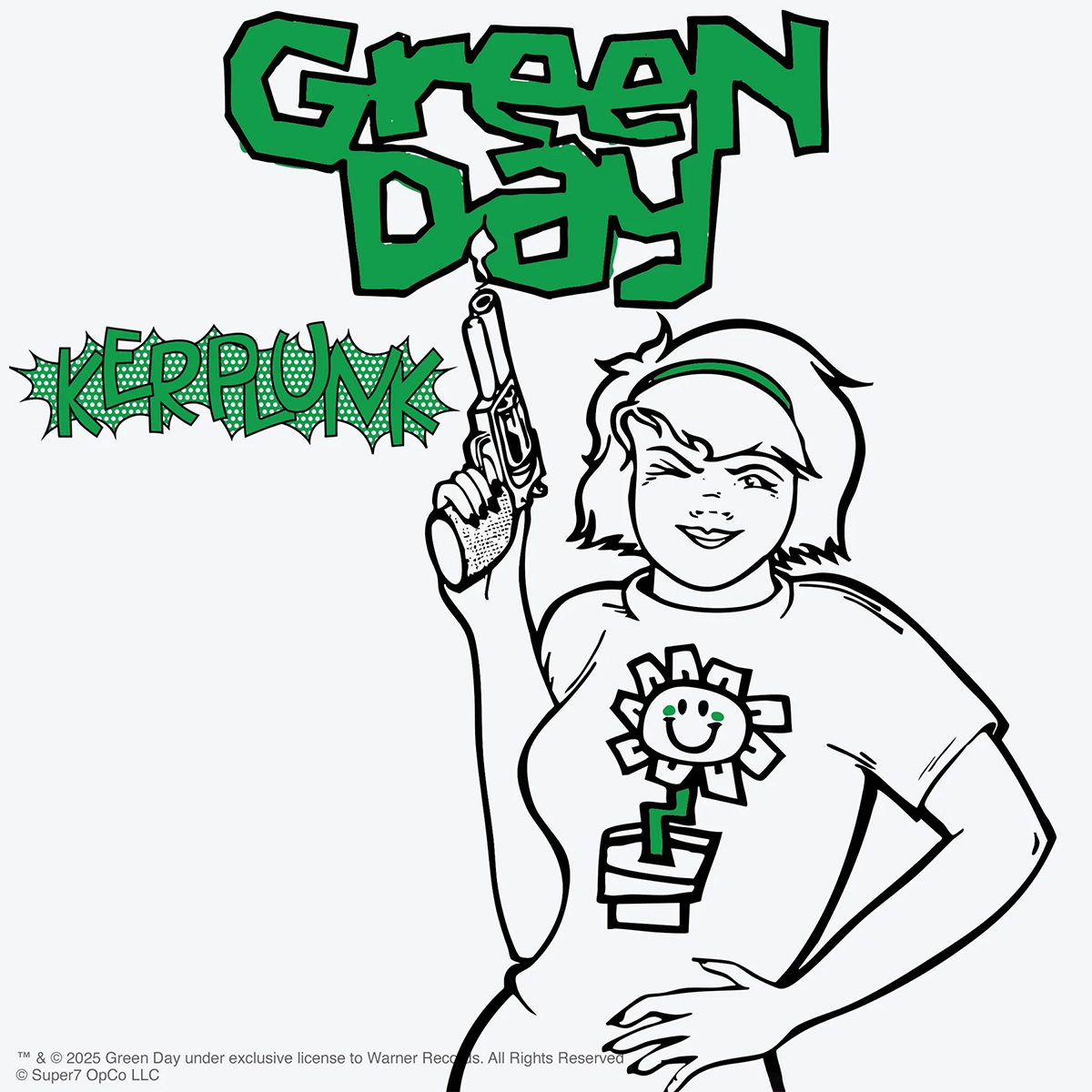 Action Figure Kerplunk Girl ReAction da Banda Green Day