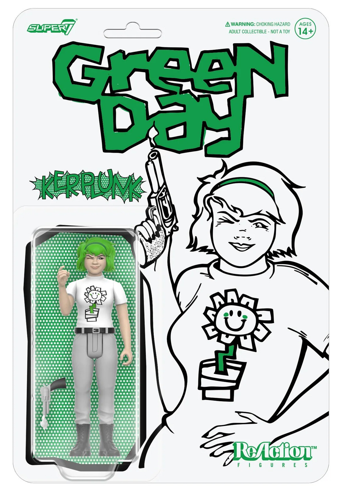 Action Figure Kerplunk Girl ReAction da Banda Green Day