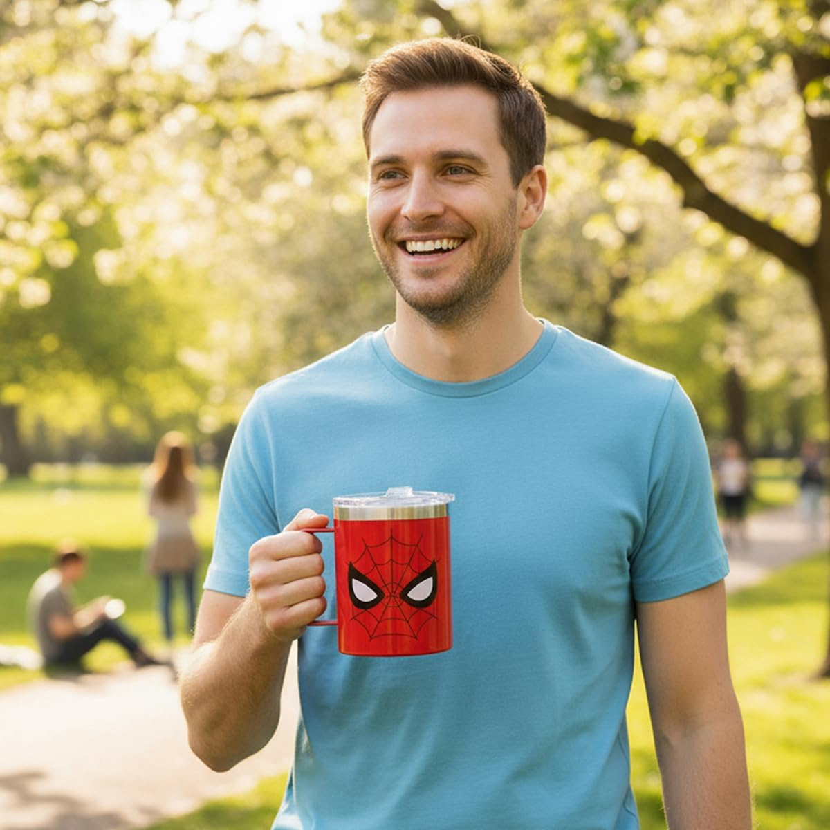 Caneca Homem-Aranha de Aço Inoxidável (Marvel)