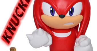 Cofrinho Knuckles PVC Figural Bank do Game Sonic the Hedgehog