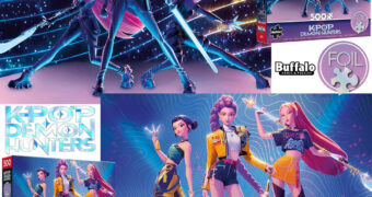 Quebra-Cabeças Metalizados HUNTR/X do filme Guerreiras do K-Pop (KPop Demon Hunters)