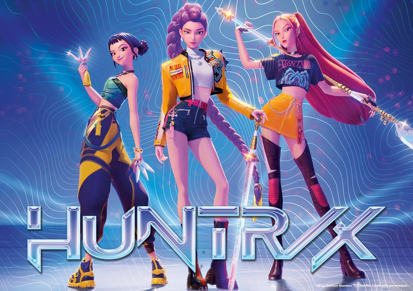 Quebra-Cabeças Metalizados HUNTR/X do filme Guerreiras do K-Pop