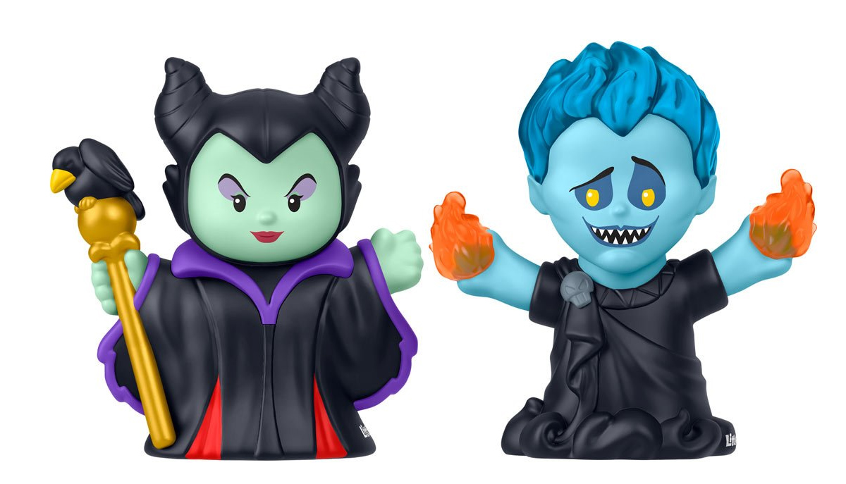 Bonecos Little People Collector Vilãs Disney: Malévola e Hades
