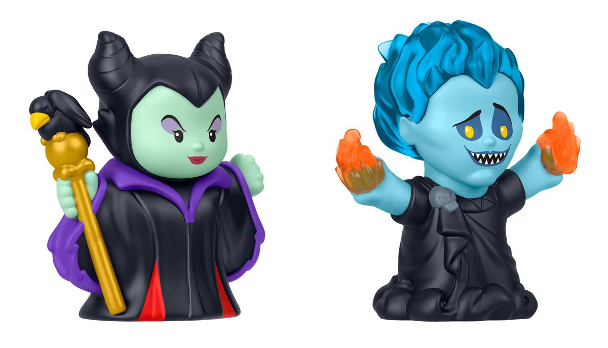 Bonecos Little People Collector Vilãs Disney: Malévola e Hades