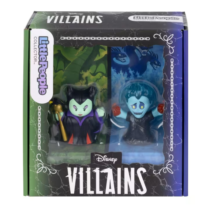 Bonecos Little People Collector Vilãs Disney: Malévola e Hades