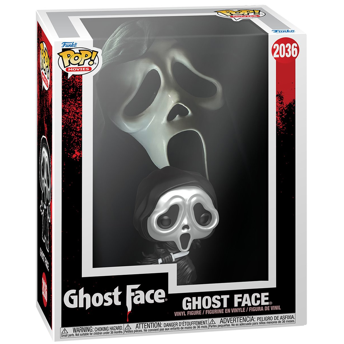 Pop! VHS Cover: Ghost Face com Máscara Metálica de Pânico (Scream)
