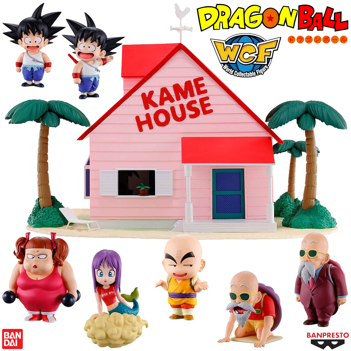 Casa do Mestre Kame e Mini-Figuras Dragon Ball World Collectable Figure