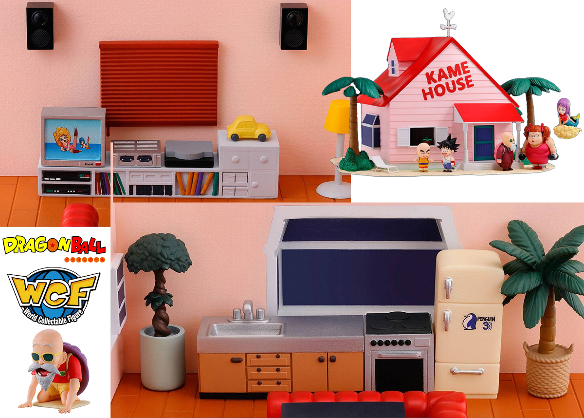 Casa do Mestre Kame e Mini-Figuras Dragon Ball World Collectable Figure