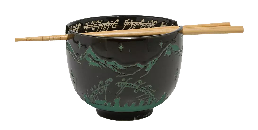 Tigela Ramen O Senhor dos Anéis com a Sociedade do Anel