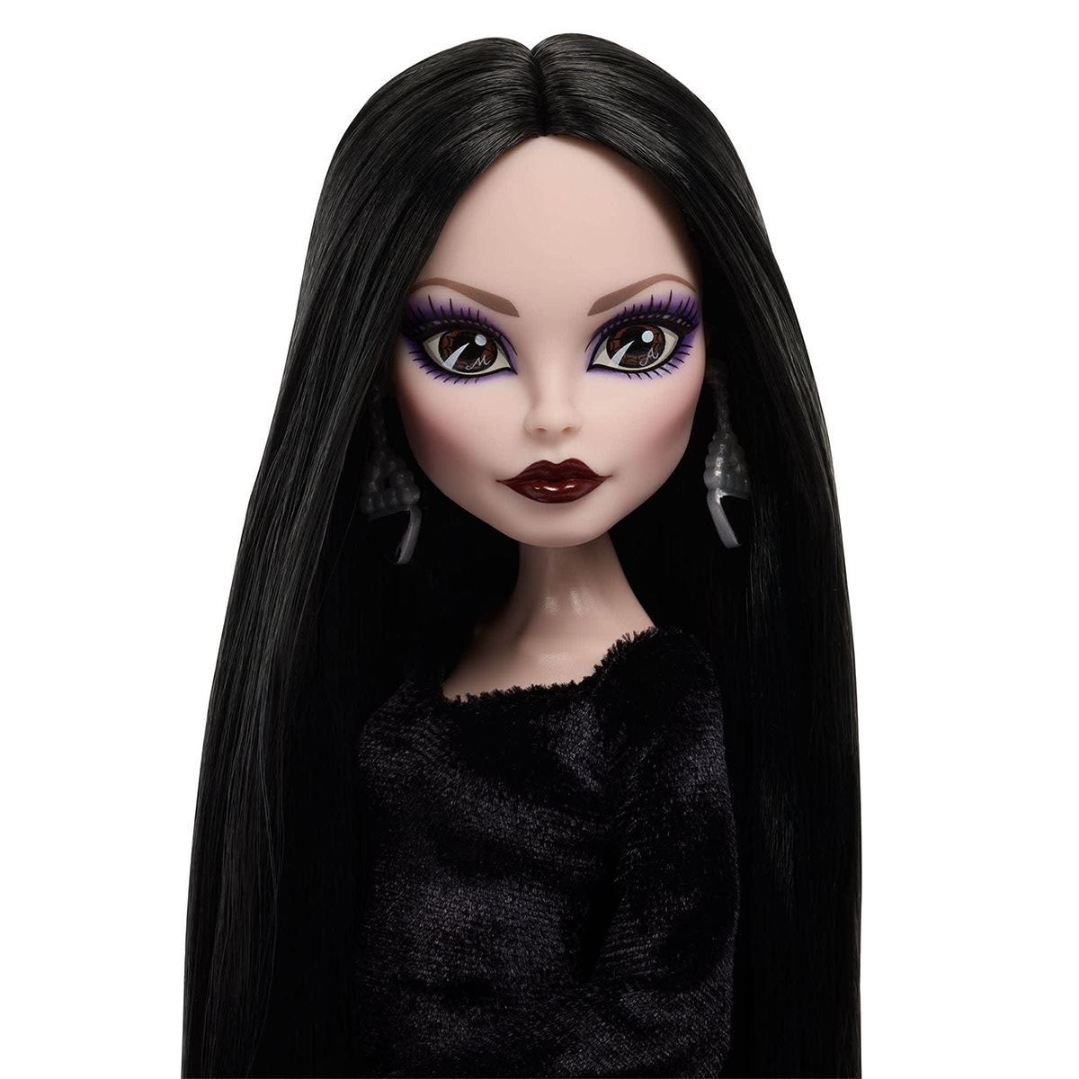 Boneca Morticia Addams Monster High Skullector da Série Wandinha (Netflix)
