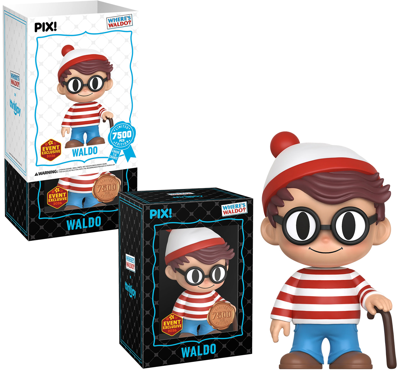 Bonecos Thrilljoy PIX! Onde está Wally?