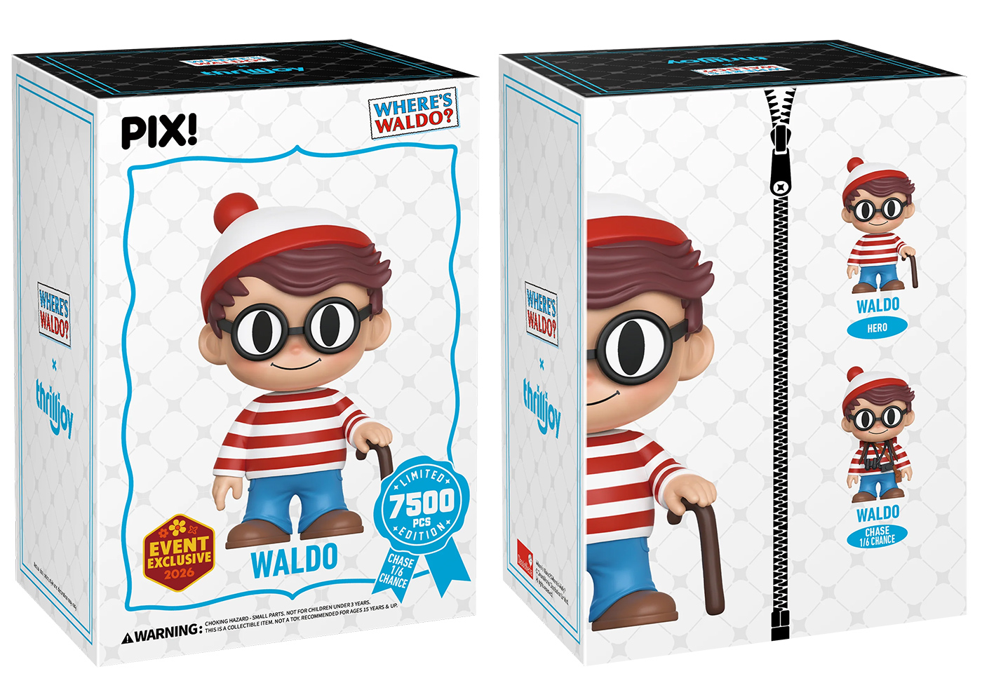 Bonecos Thrilljoy PIX! Onde está Wally?